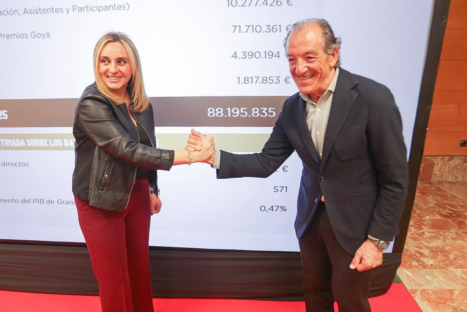 Carazo y Barranco, en la presentación del estudio de impacto económico.