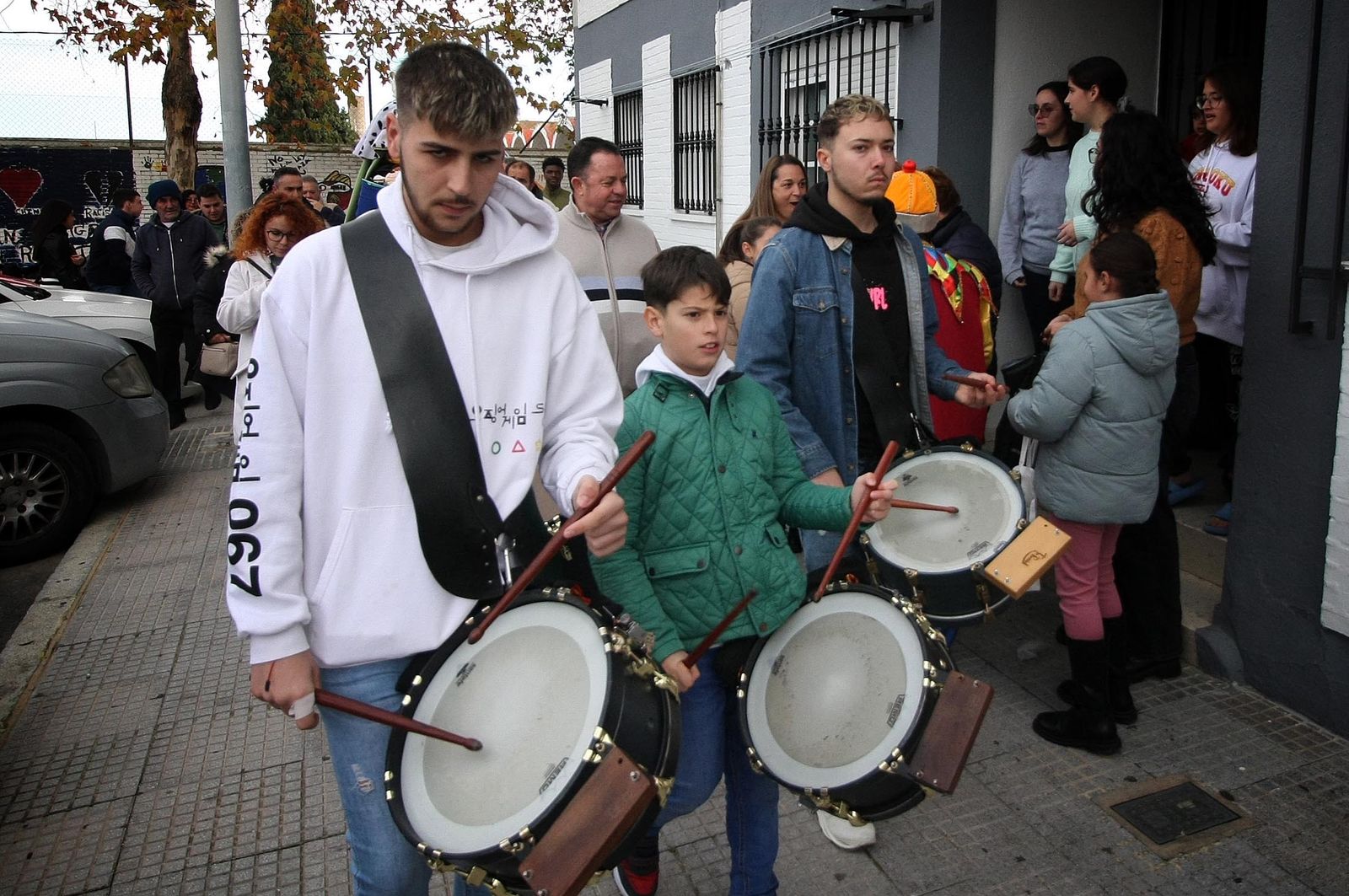 Imágenes de los Reyes Magos en la barriada de la Hispanidad