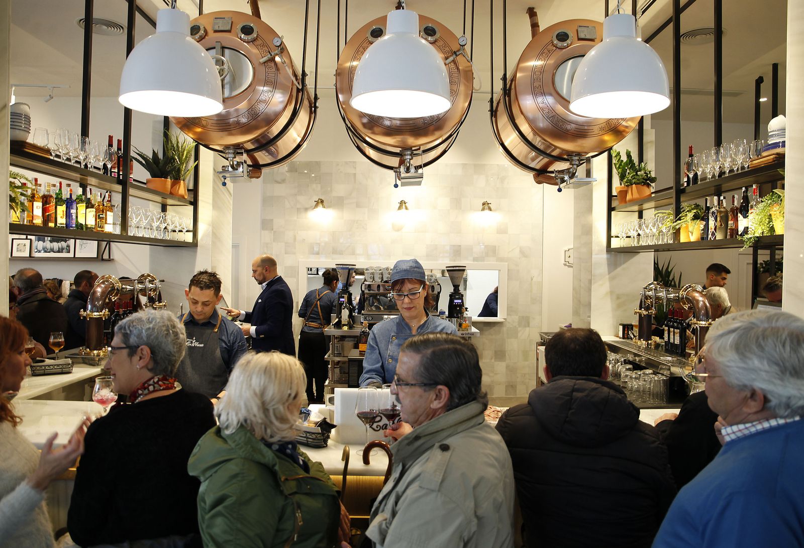 Interior del establecimiento, ayer tras la inauguración.
