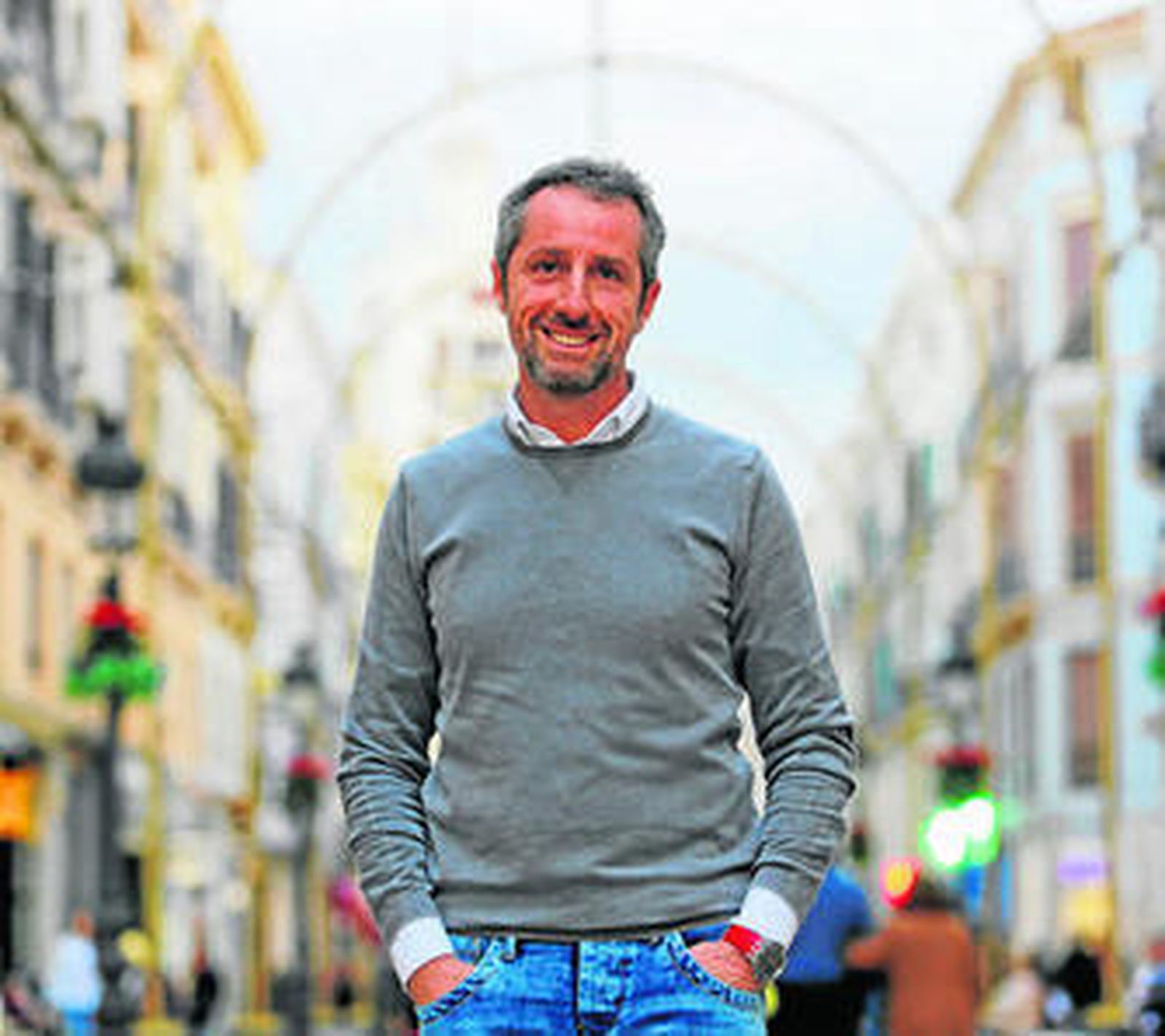 Felipe R. Navarro (Málaga, 1969), antes de la entrevista.