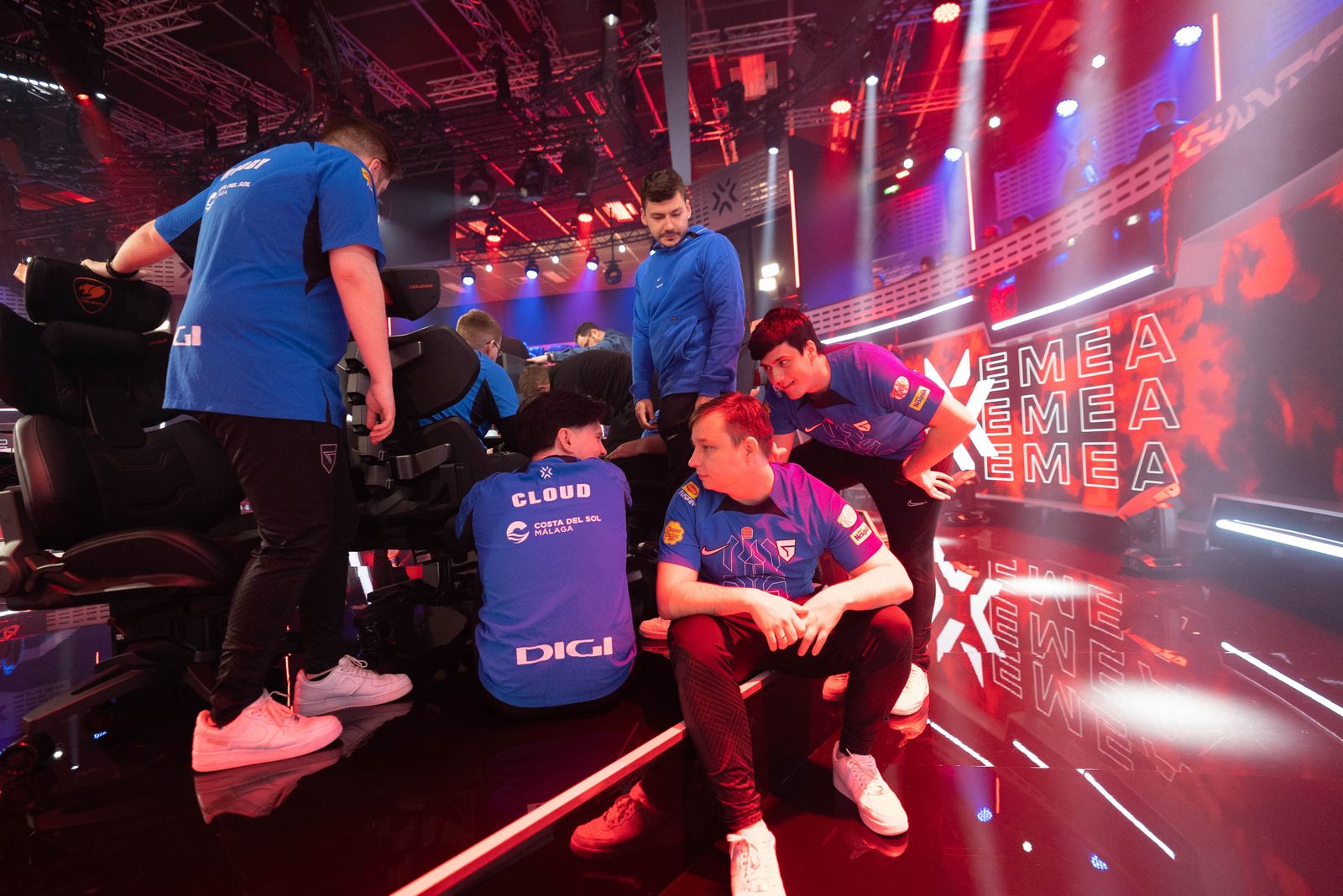 Los jugadores de Giants