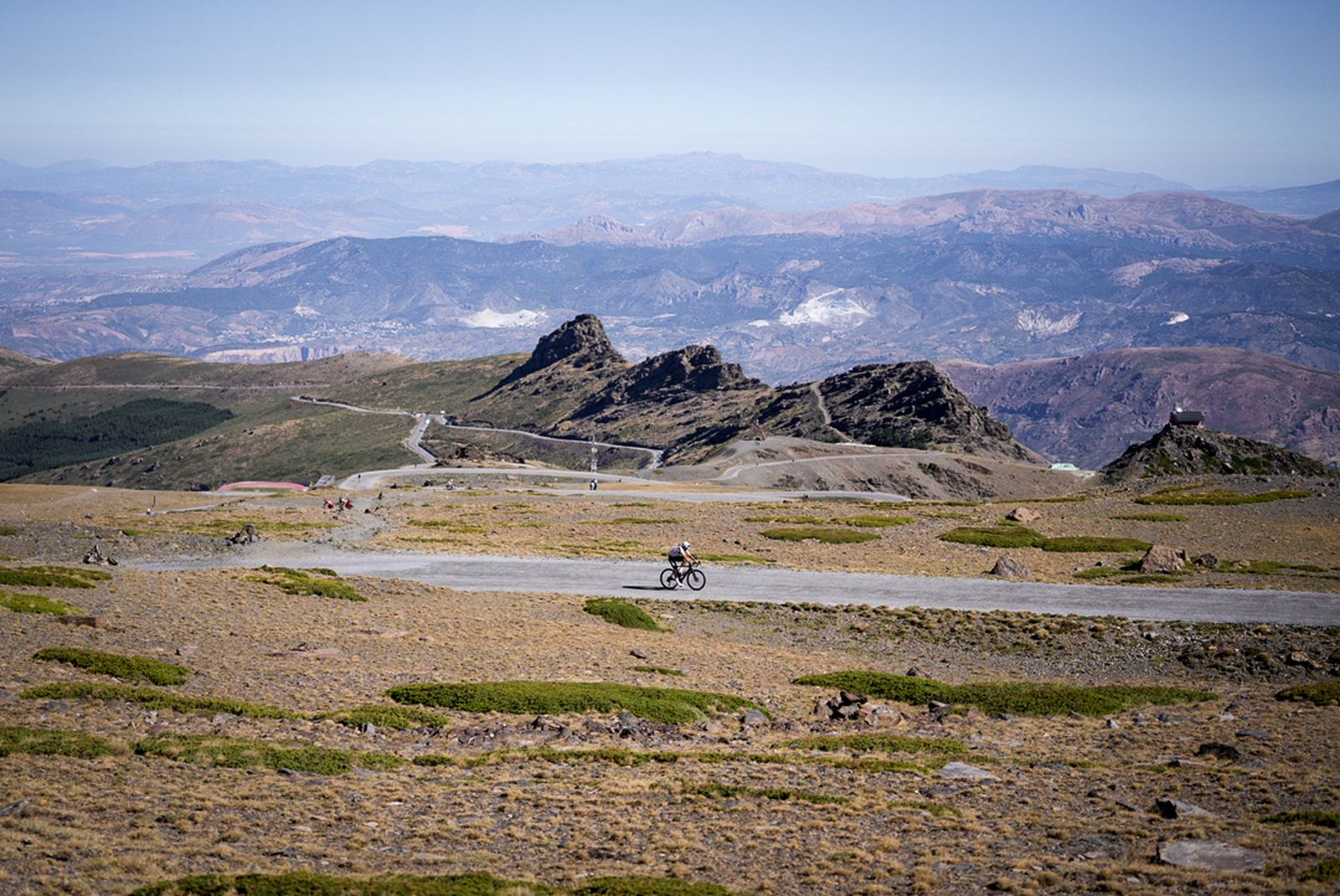 Un ciclista durante una de las pruebas celebradas en Sierra Nevada.