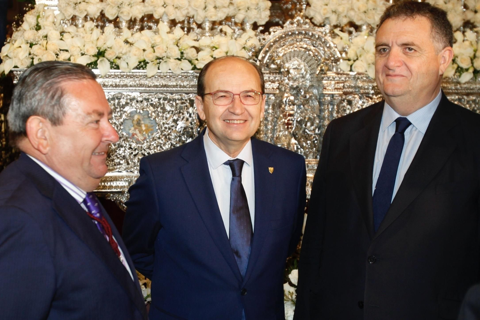 José Castro, durante la tradicional visita a San Benito.