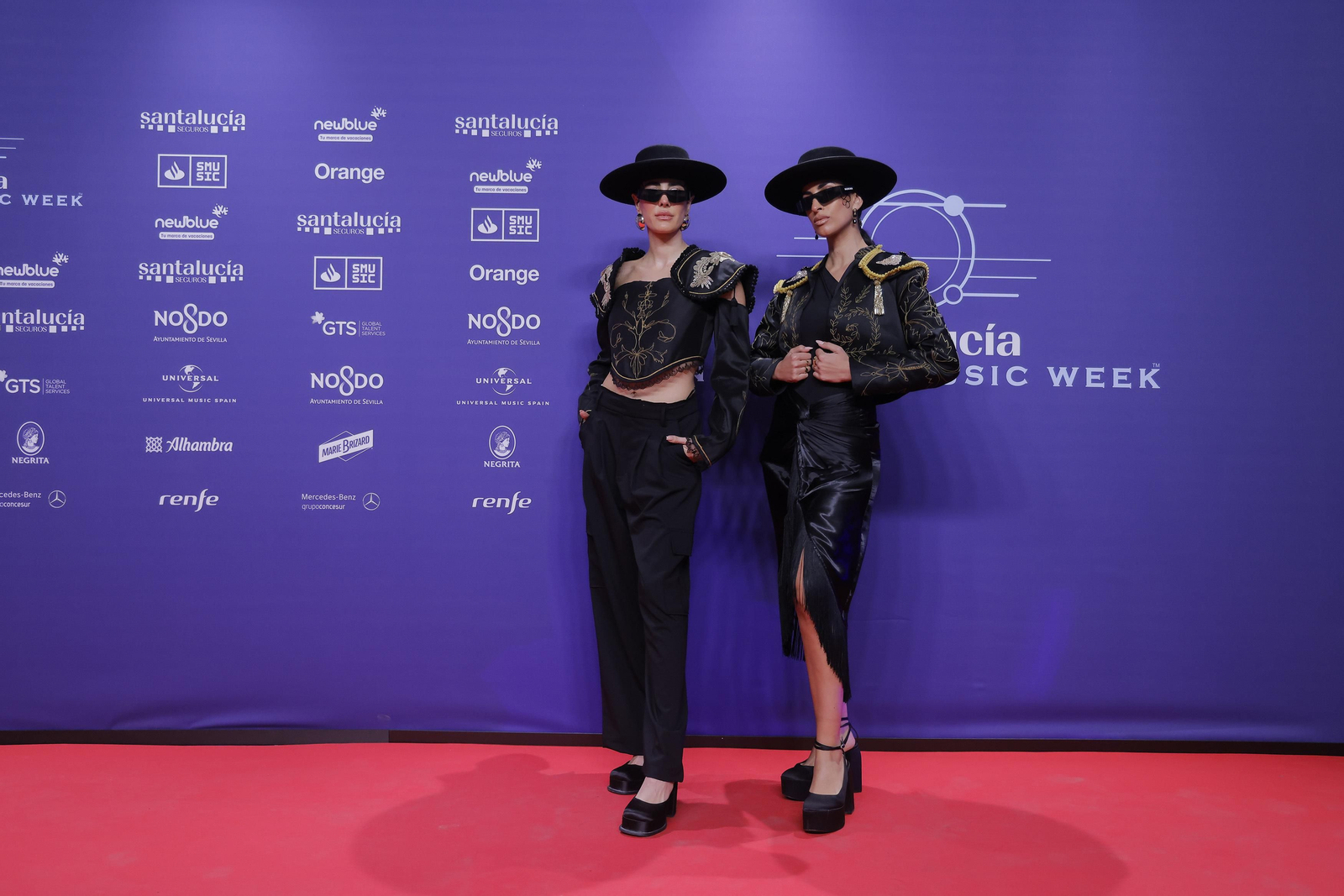 Famosos y artistas en la alfombra roja de la gala del flamenco en los 'Santalucía Universal Music Week'