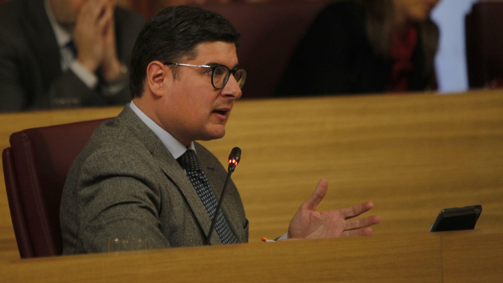 Álvaro Pimentel, portavoz de Ciudadanos esta semana en el pleno.