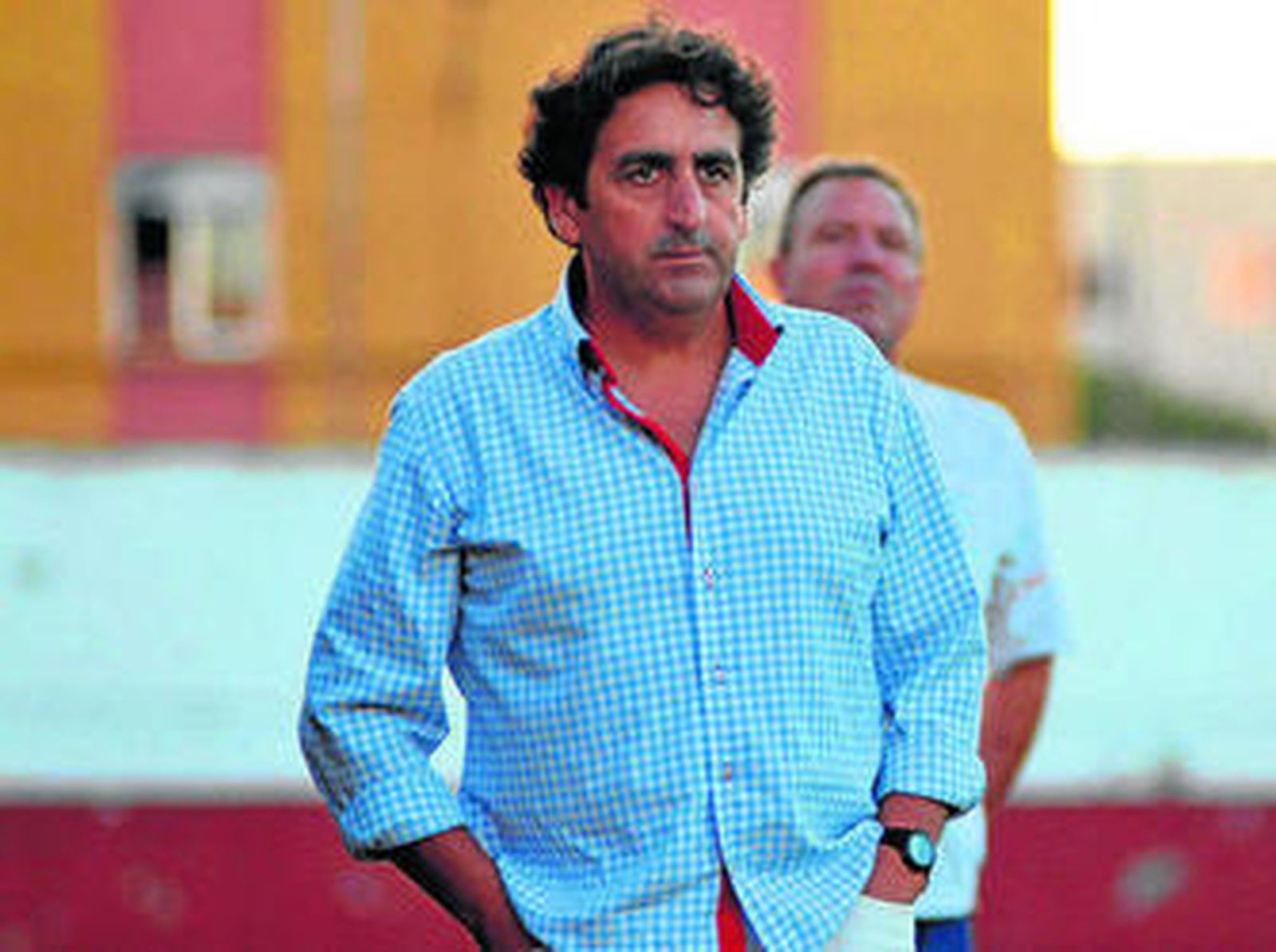 Pedro Buenaventura, en su etapa de entrenador del Sanluqueño.