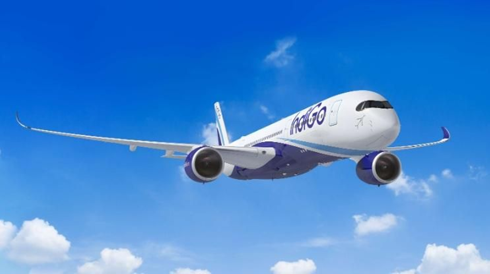 Recreación del A350 para la empresa IndiGo
