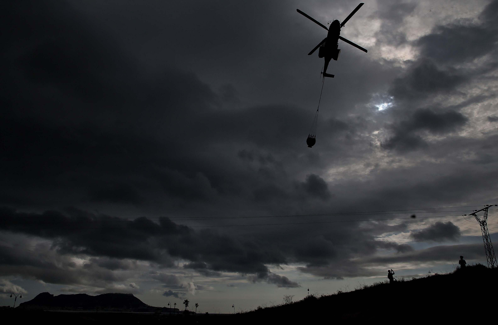 El incendio forestal  de Algeciras, en imágenes