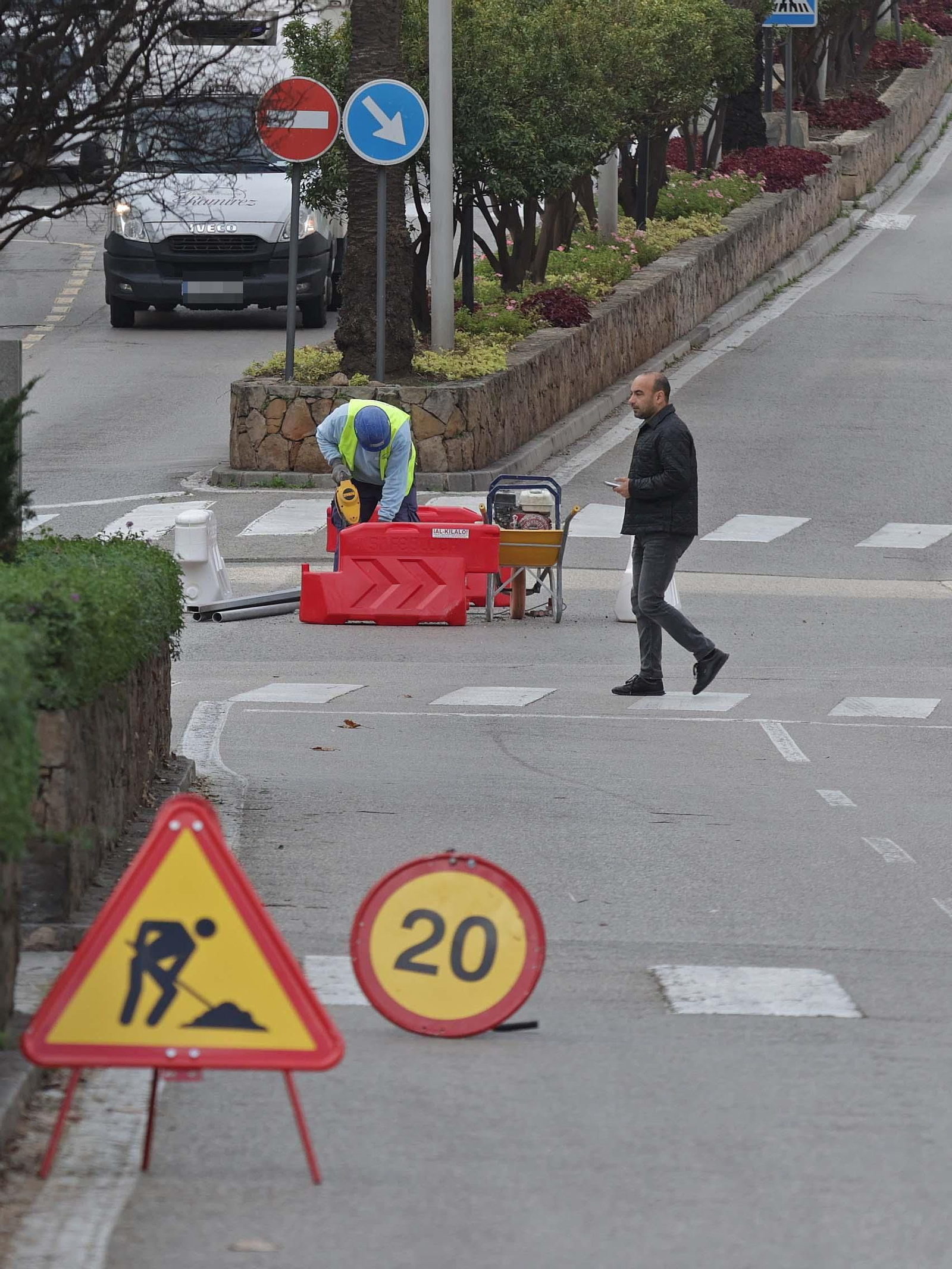 Fotos de los inicios de las obras en la calle Blas Infante de Algeciras