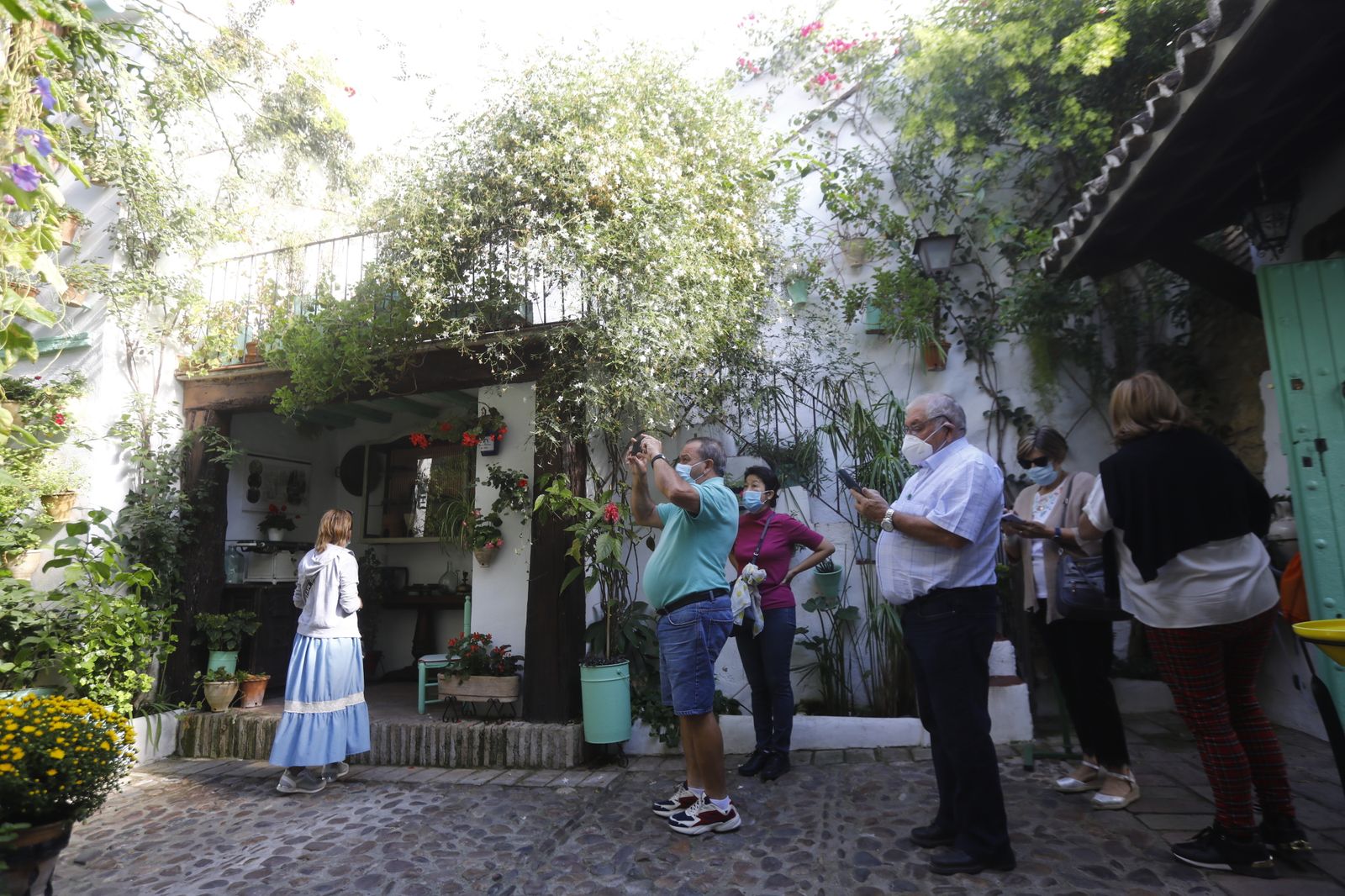Las fotografías del primer día de apertura de los Patios de Córdoba en otoño