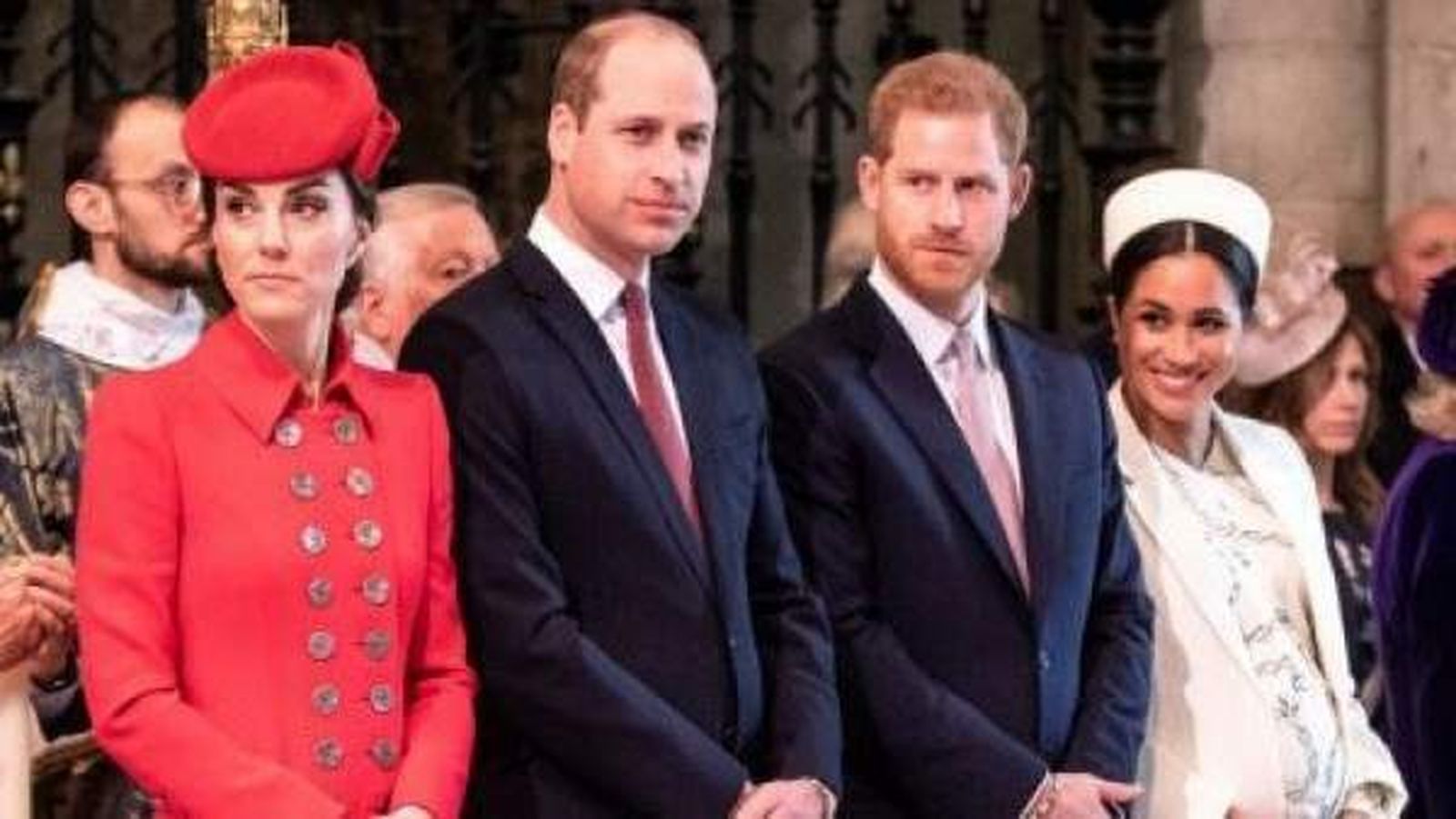 Los duques de Cambridge y de Sussex, en el Día de la Commonwealth.