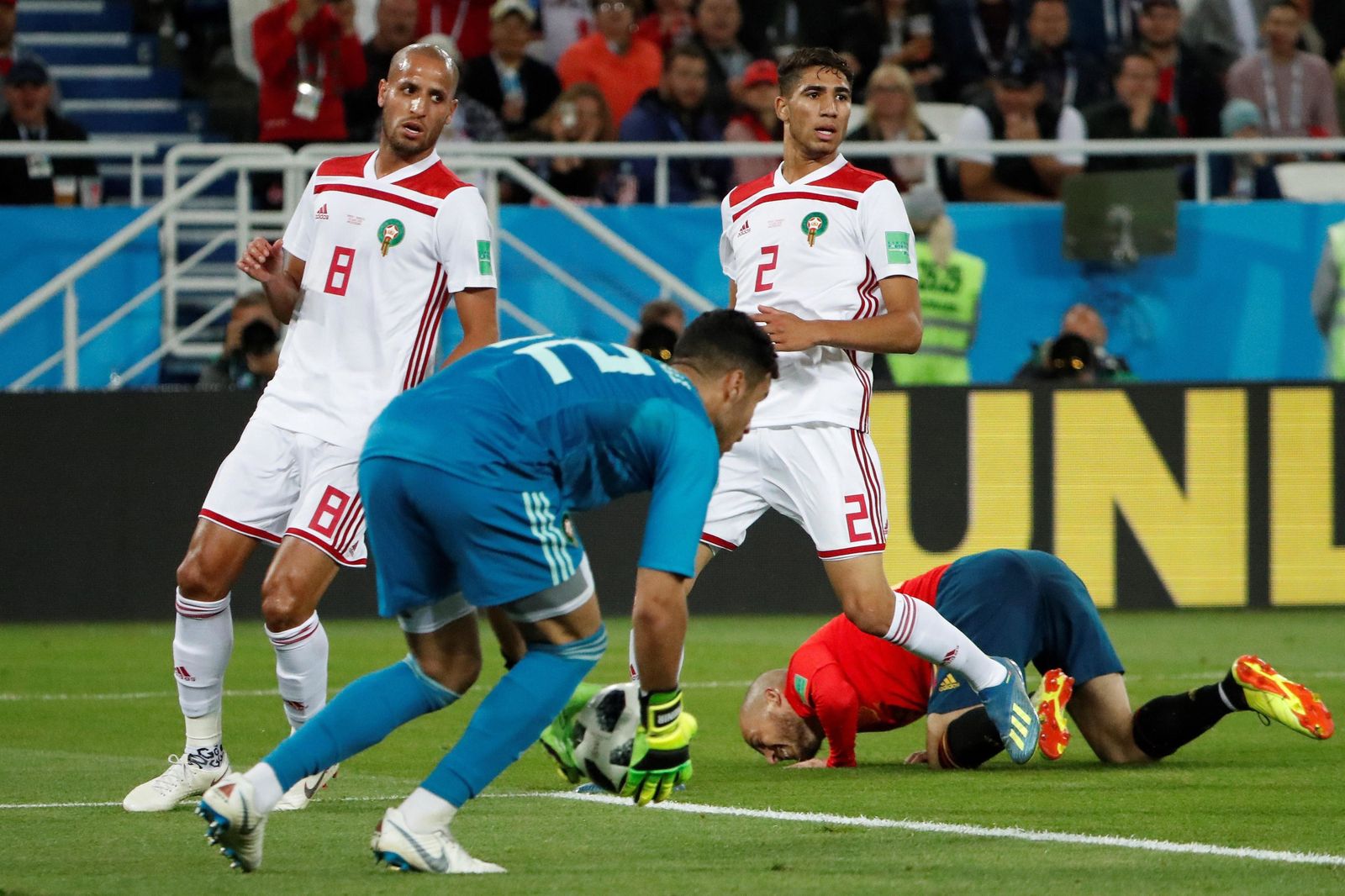 Las imágenes del España-Marruecos