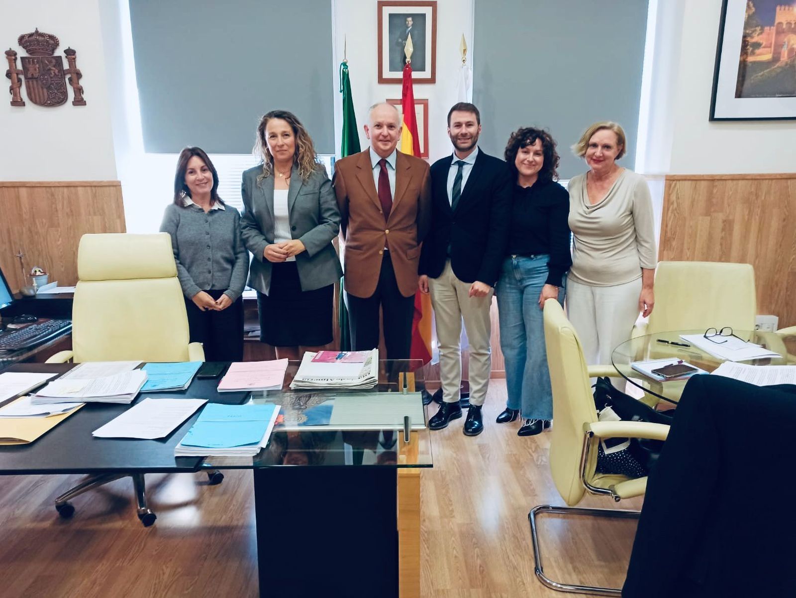 Reunión con el presidente de la Audiencia.