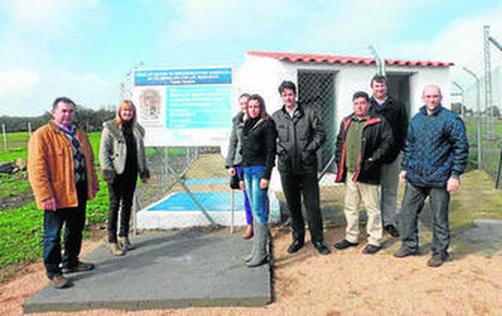 Inauguración del nuevo depósito de agua potable de Navalcuervo.