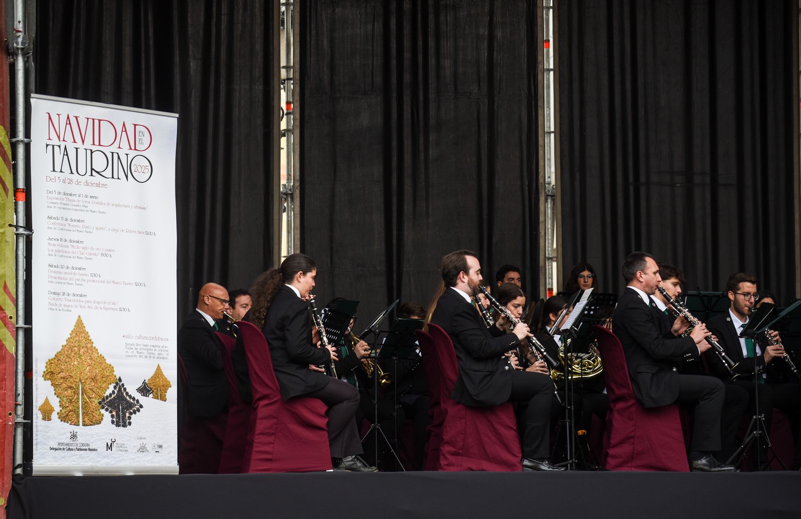 El concierto 'Pasodobles para despedir el año' en la plaza de las Tendillas, en imágenes