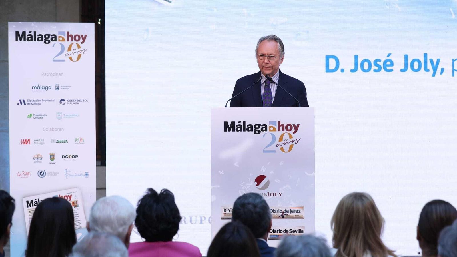 José Joly, presidente del Grupo Joly, en el acto del 20 Aniversario del periódico 'Málaga Hoy'.