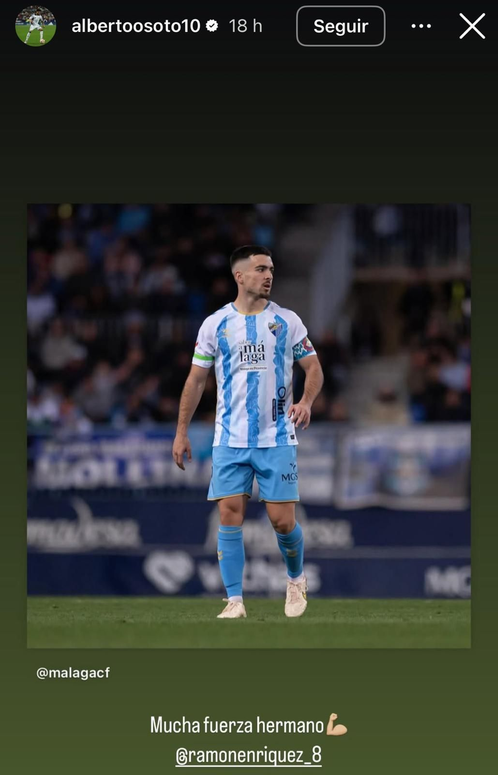 El fútbol se vuelca con Ramón Enríquez: "Estamos todos contigo"