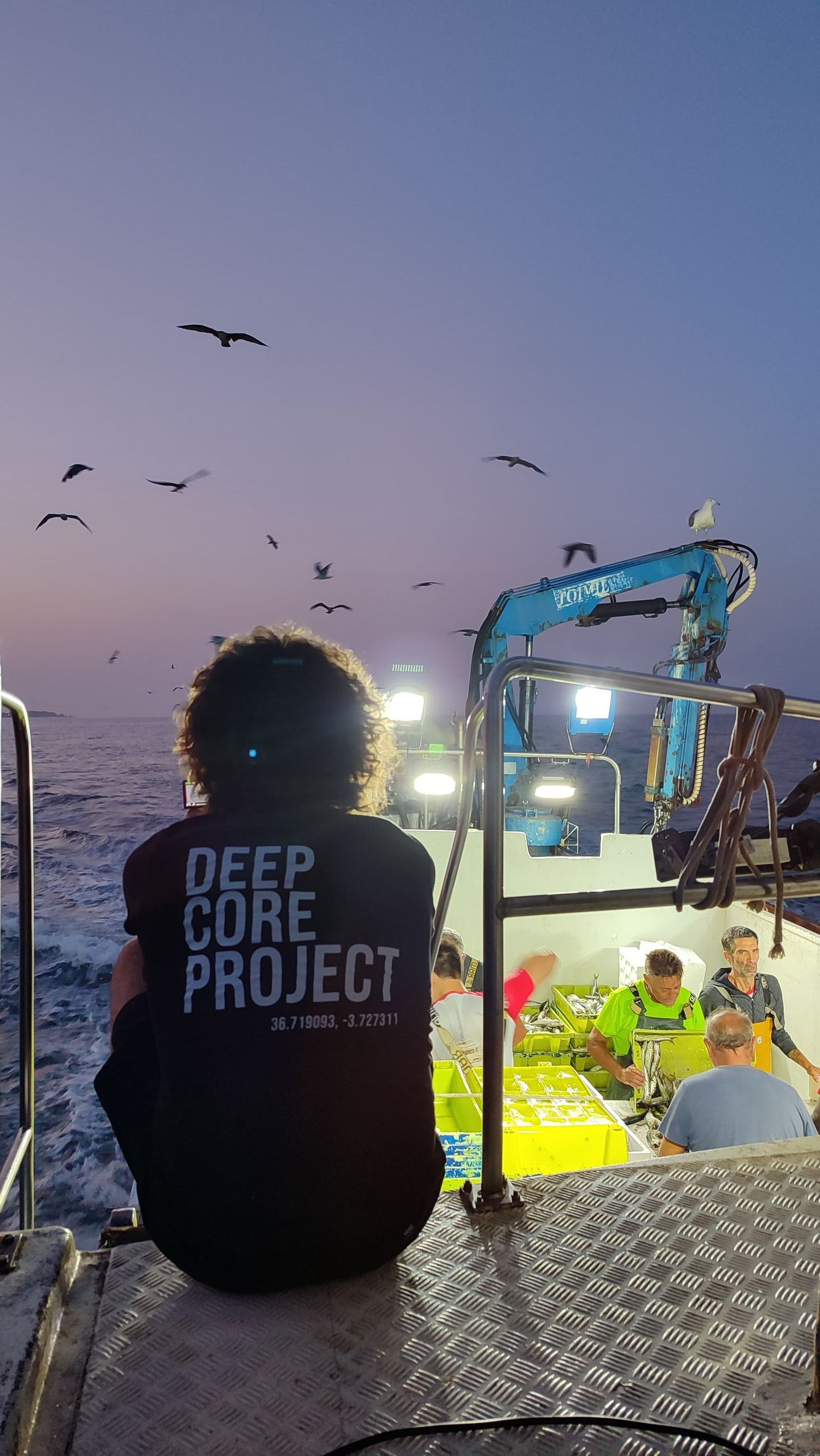 Embarque con cofradia de pescadores de Caleta de Velez