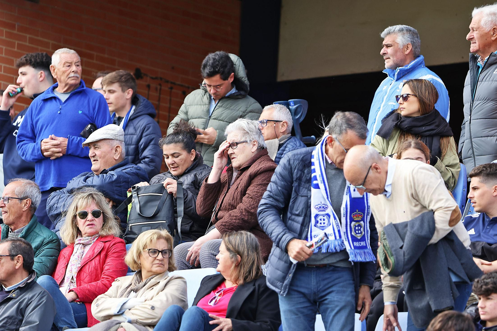 Ambiente en las gradas del Recreativo de Huelva vs AD Ceuta FC