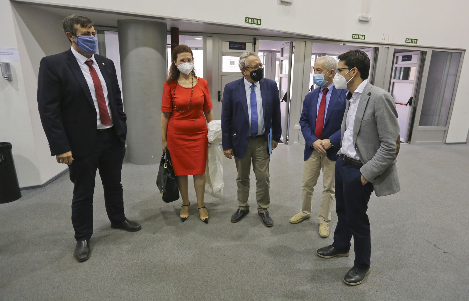 Ernesto Pimentel, Mercedes Siles, José Ángel Narváez, Antonio Bahamonde y Manuel González Bedía.