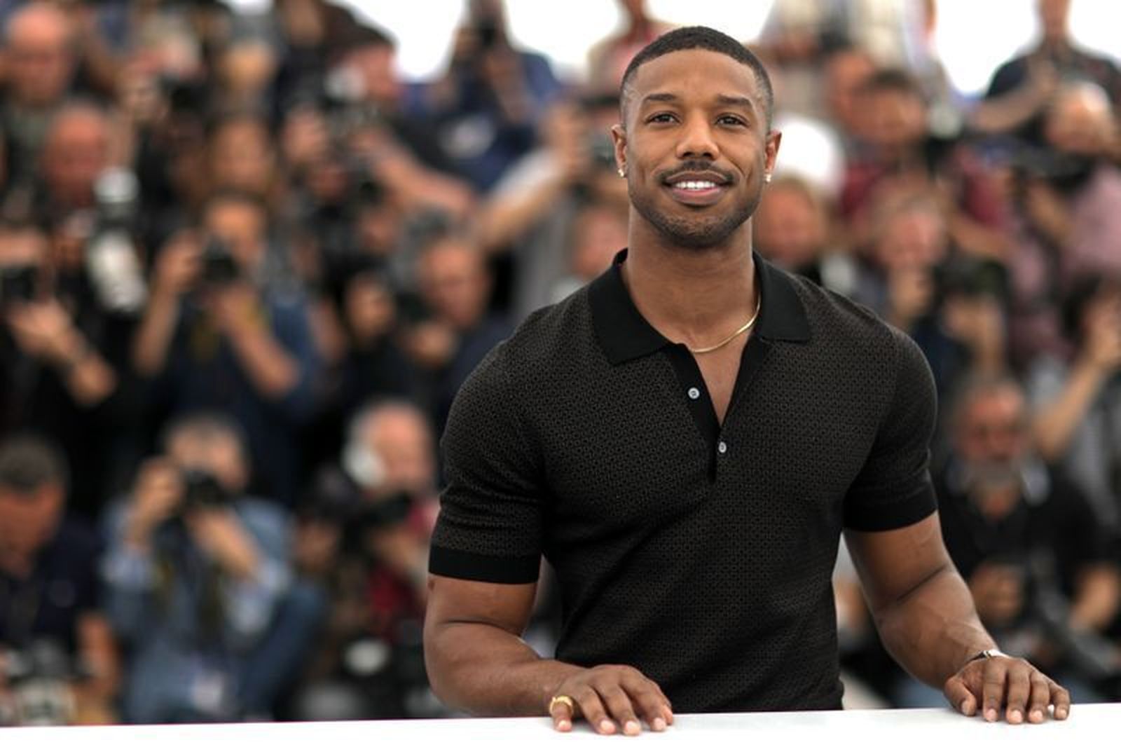 Michael B. Jordan,  en un estreno.