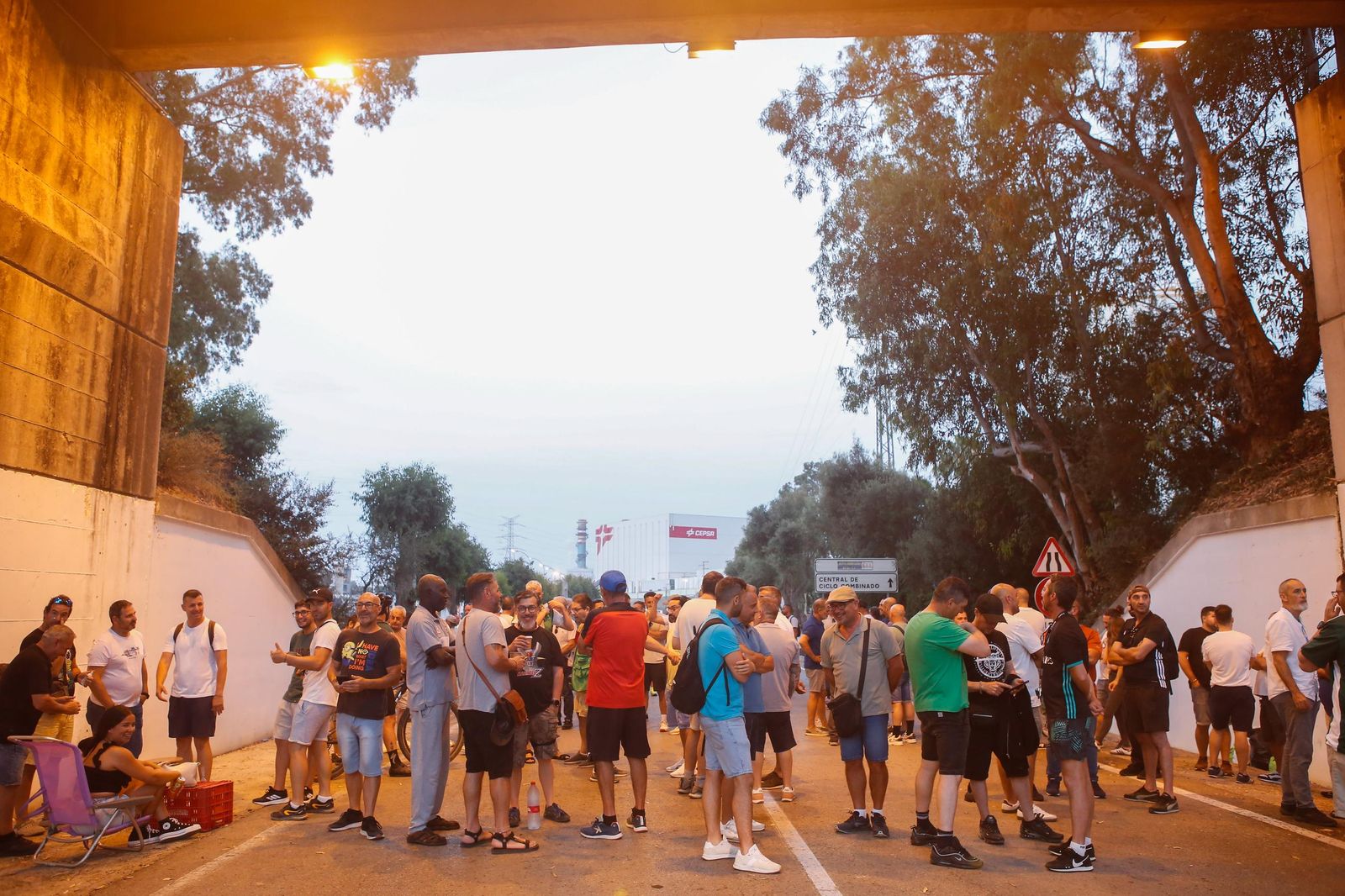 Fotos del segundo día de la huelga del metal en el Campo de Gibraltar
