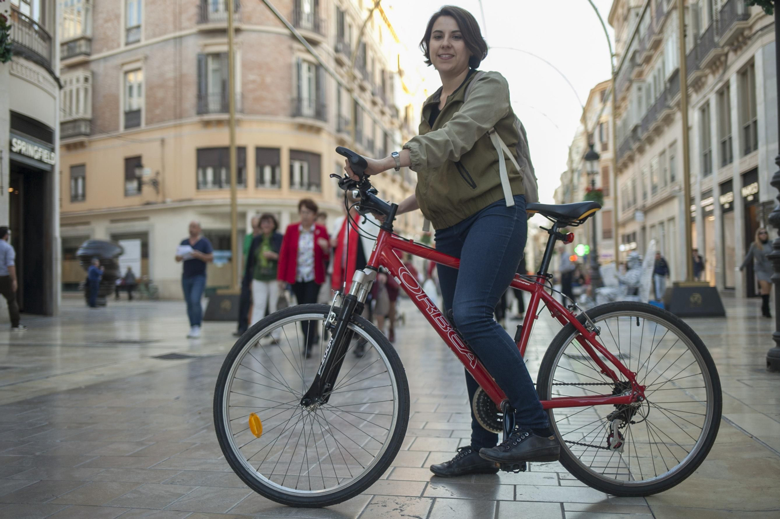 Carmel Hassan, fundadora de Yes we tech, el pasado martes en la calle Larios de Málaga.