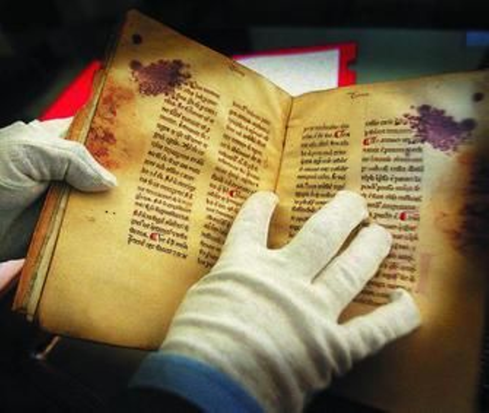 Imagen del códice hallado semanas atrás en la Biblioteca Municipal Central.