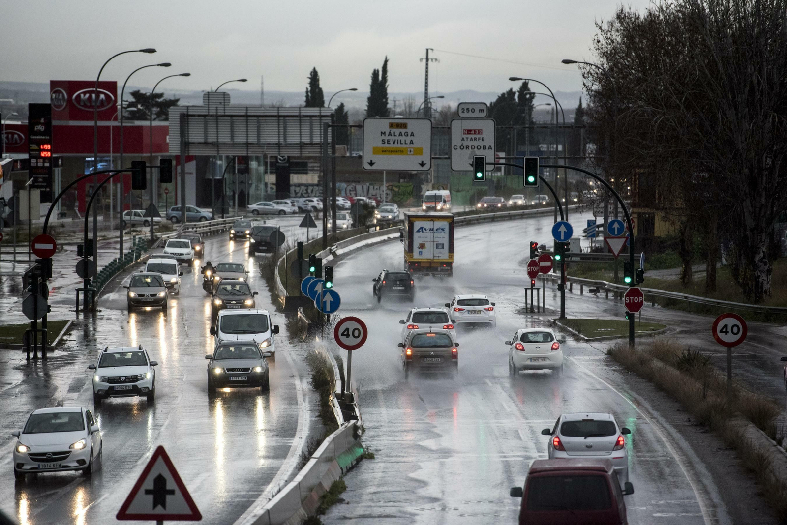Todas las imágenes del paso del temporal por Granada