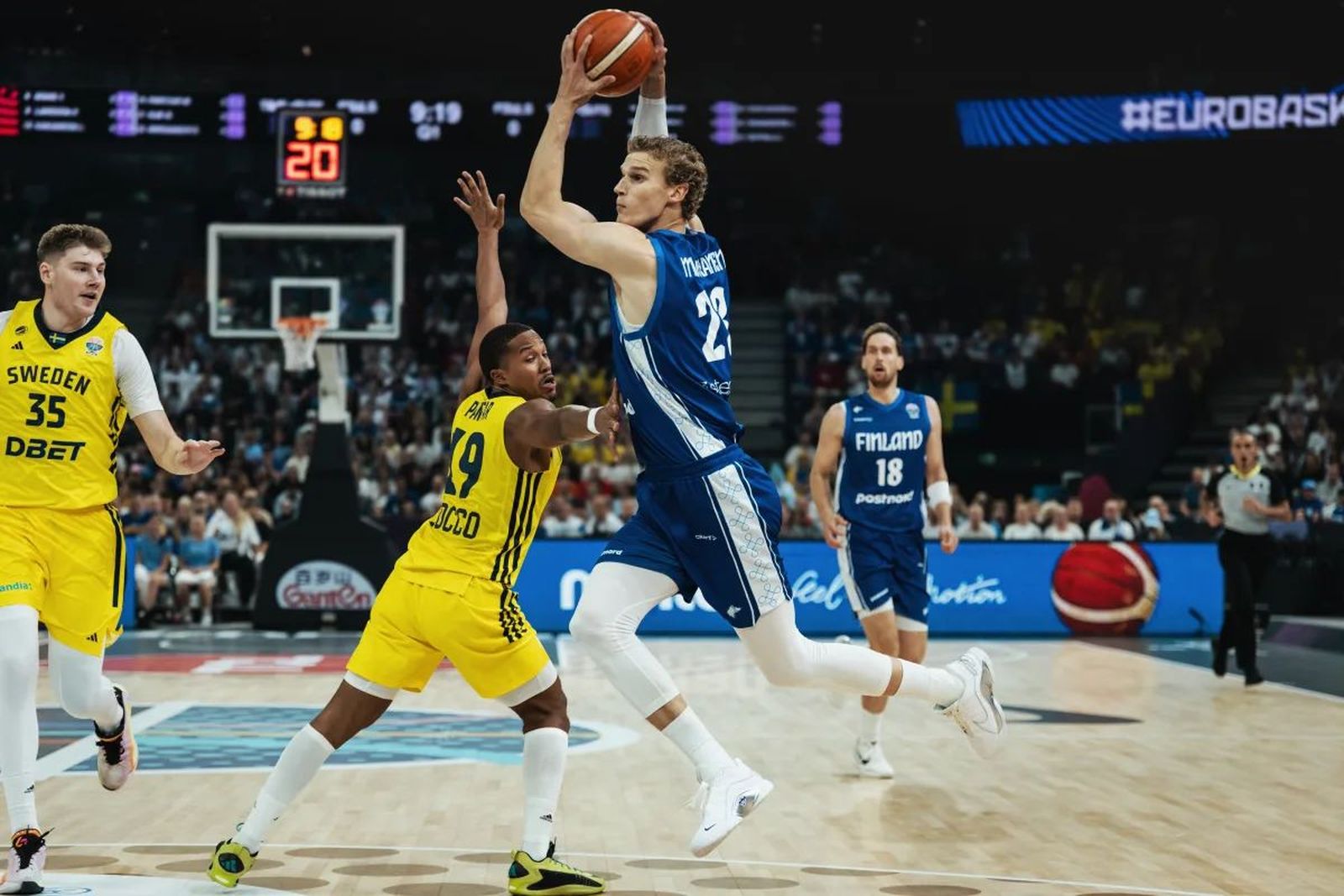 Eurobasket 2025: Pantzar cumple, pero Suecia no puede con Finlandia
