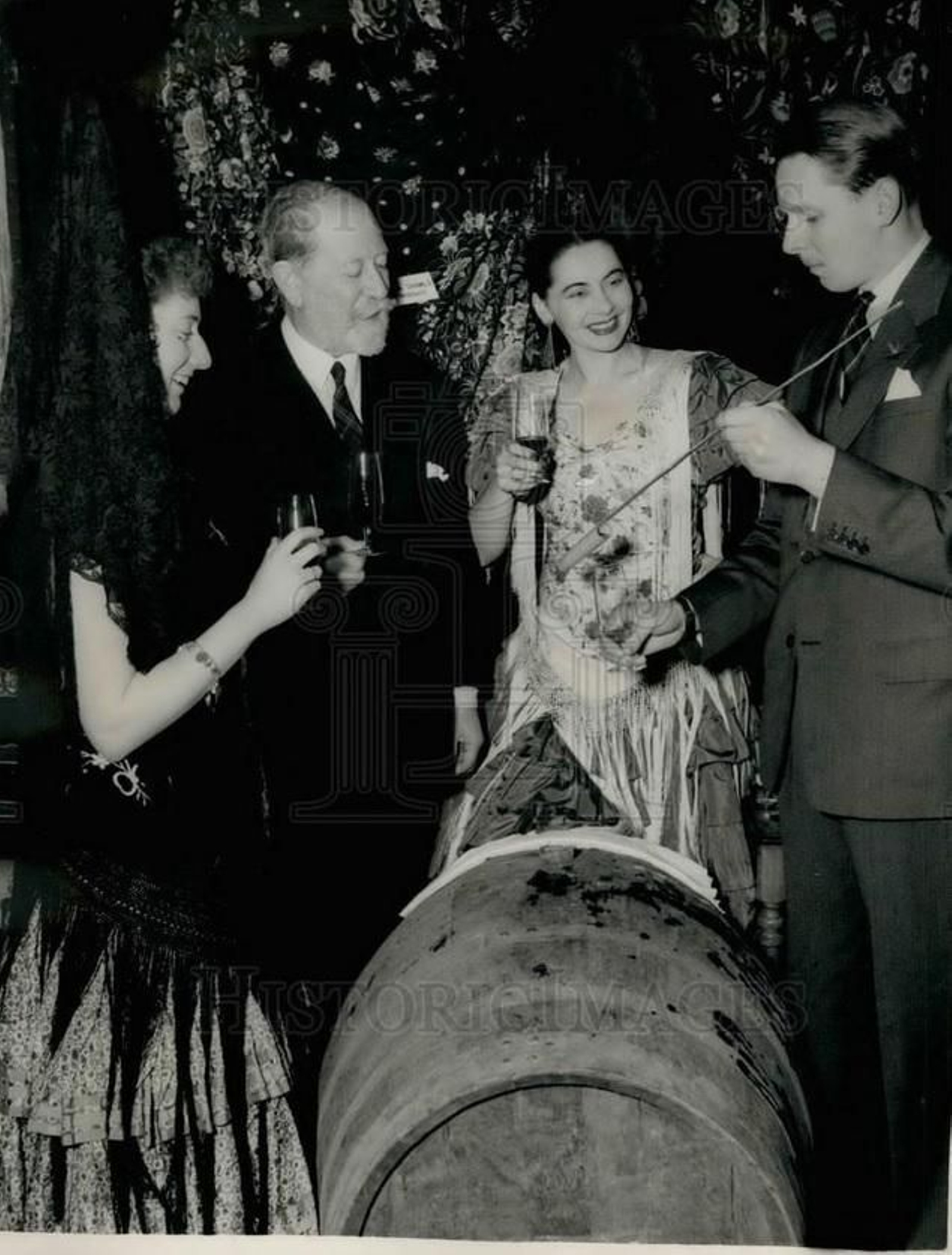Cata de jerez en el Vitner´s Hall de Londres, 1955.