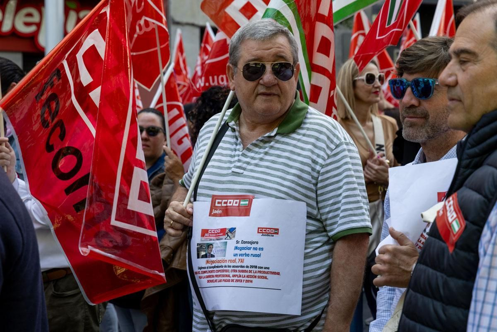 Manifestación convocada por el 1º de Mayo