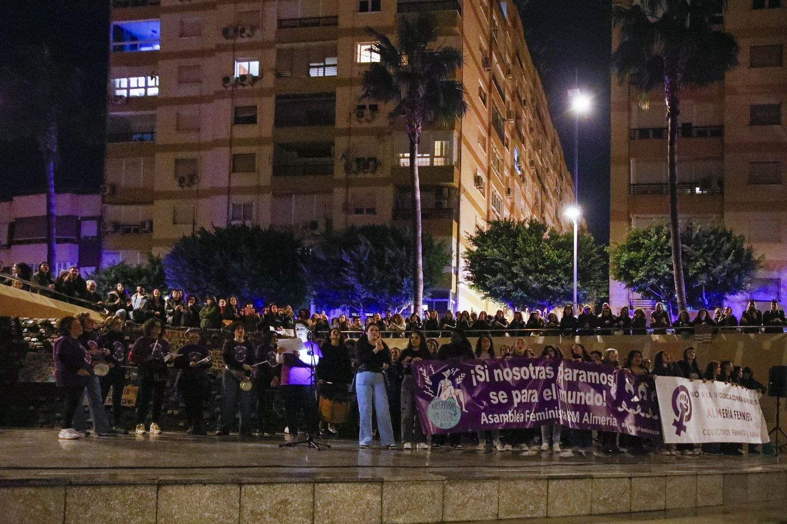 Las imágenes de la manifestación realizada por Asamblea Feminista 8M en Almería