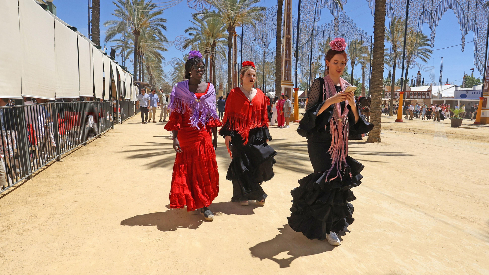 Imágenes del ambiente el miércoles en la Feria de Jerez 2024