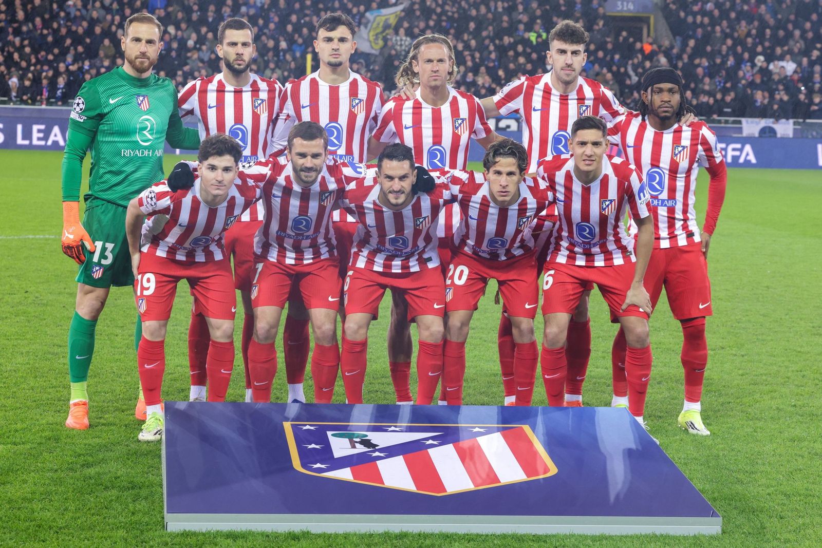 Las fotos del Brujas-Atlético de Madrid