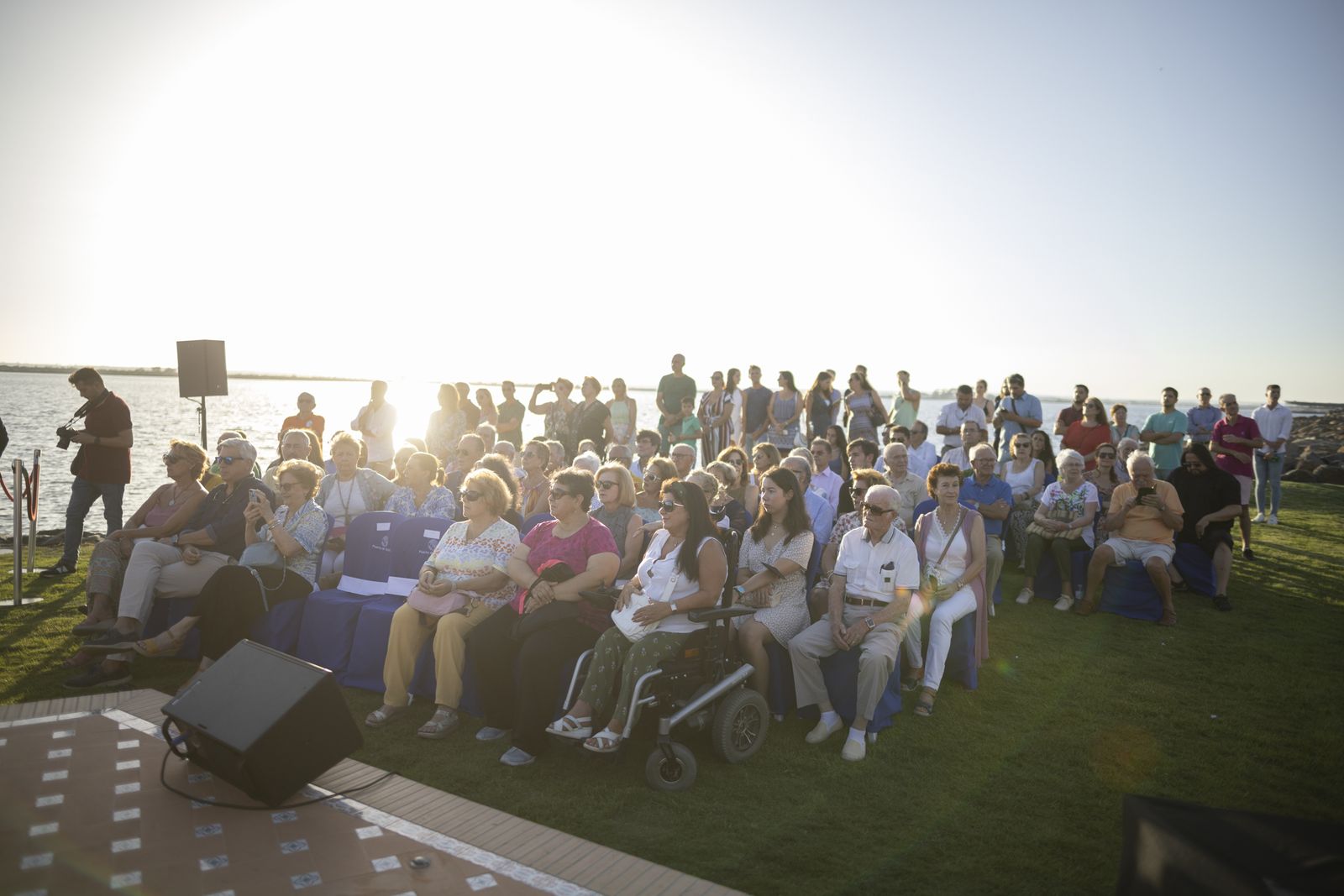 Imágenes de la inauguración De la Fuente de las Naciones en el Paseo de la Ría