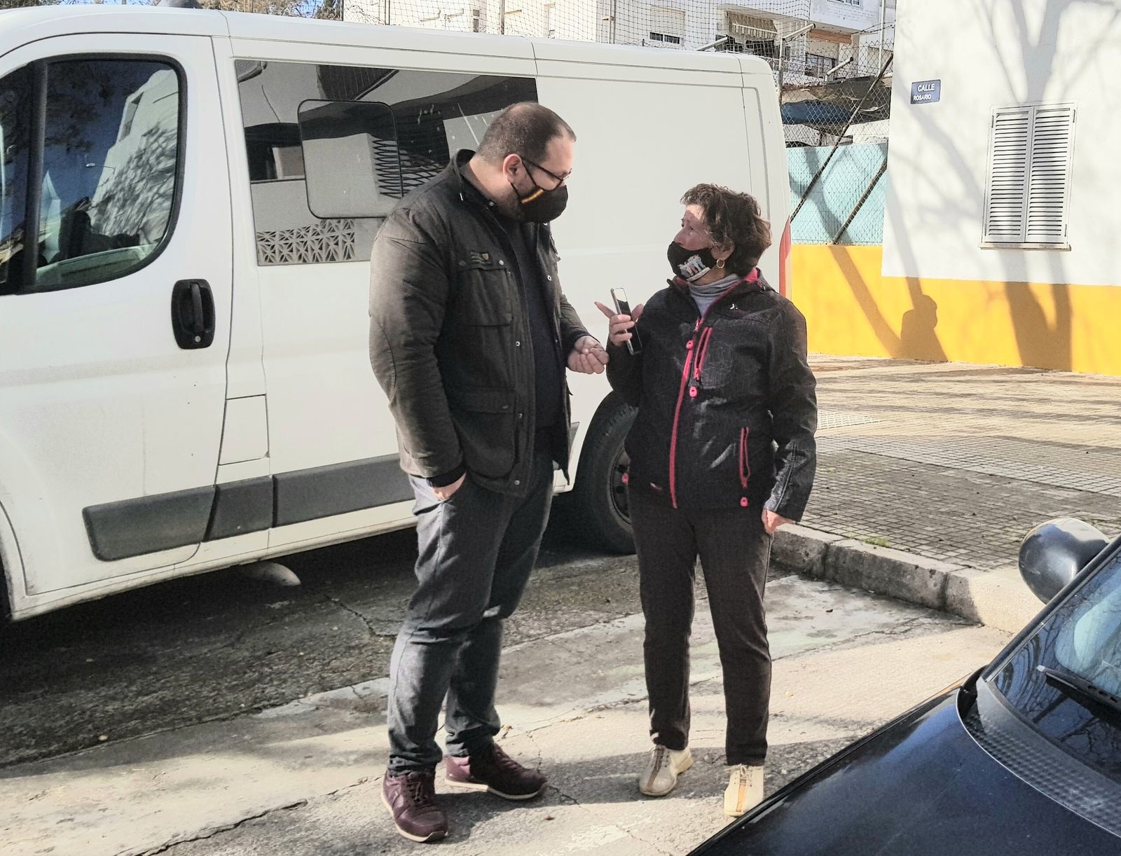 El edil de Participación Ciudadana, con la presidenta de la Flave.