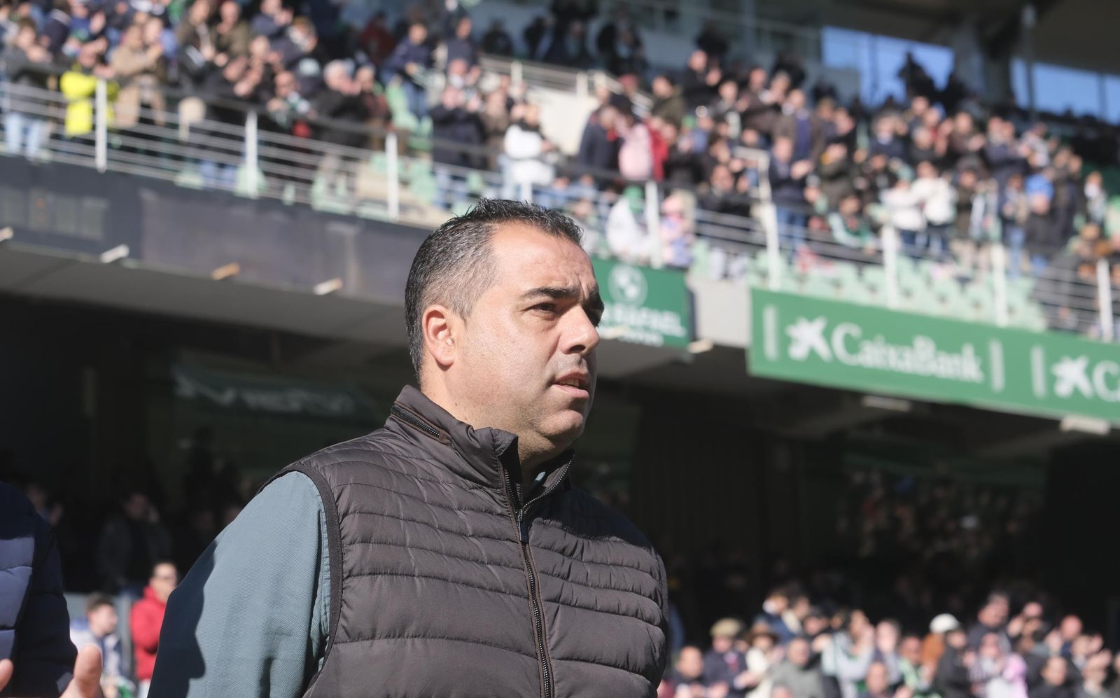 Germán Crespo durante uno de los partidos de esta temporada en El Arcángel.