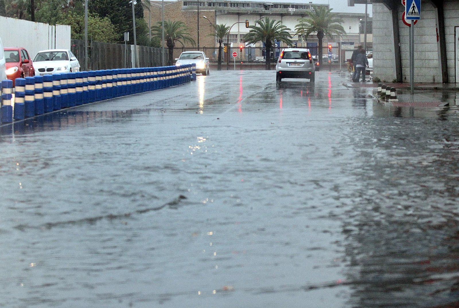 Imágenes del temporal de lluvia en Huelva.
