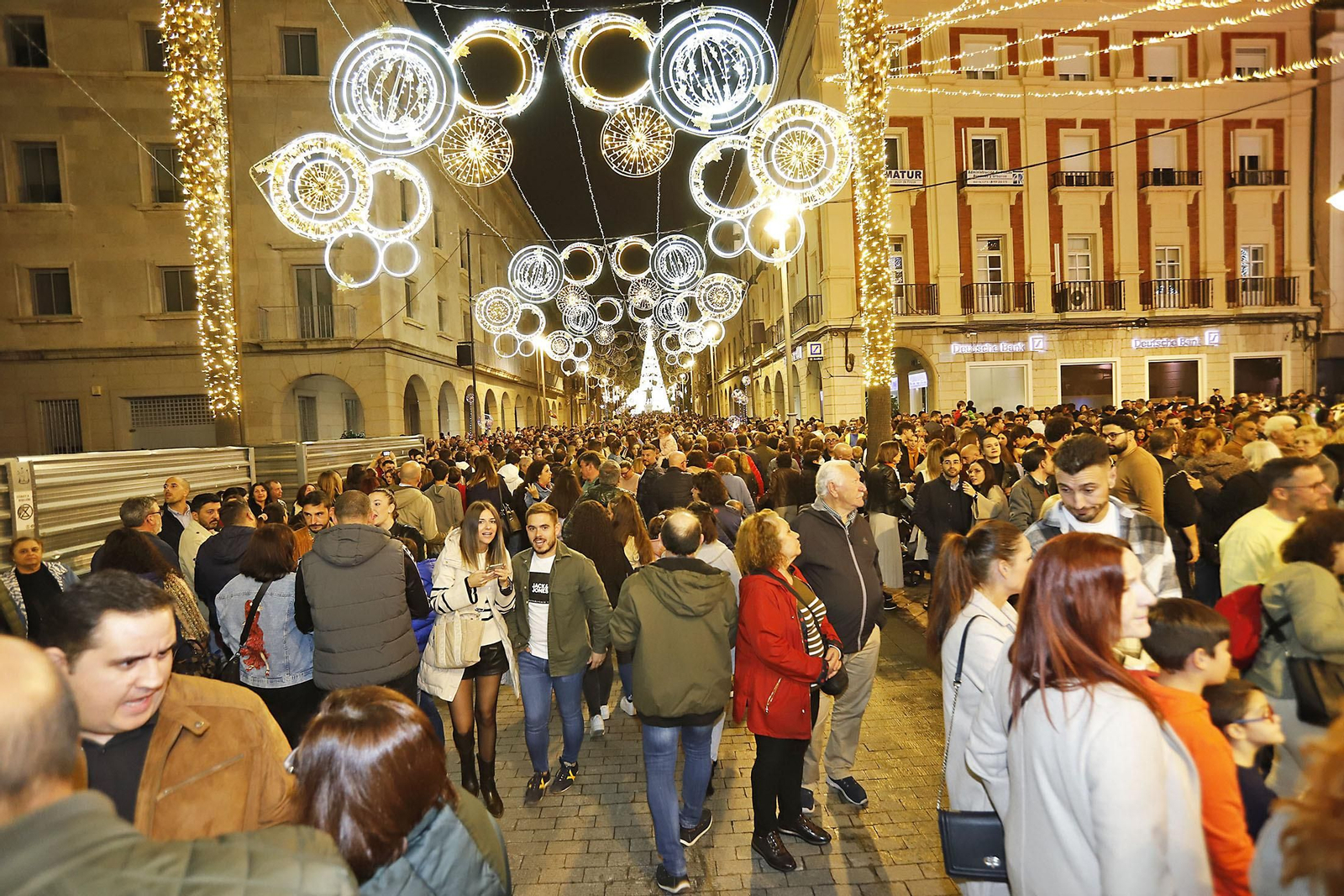 Encendido del alumbrado de la Navidad en Huelva