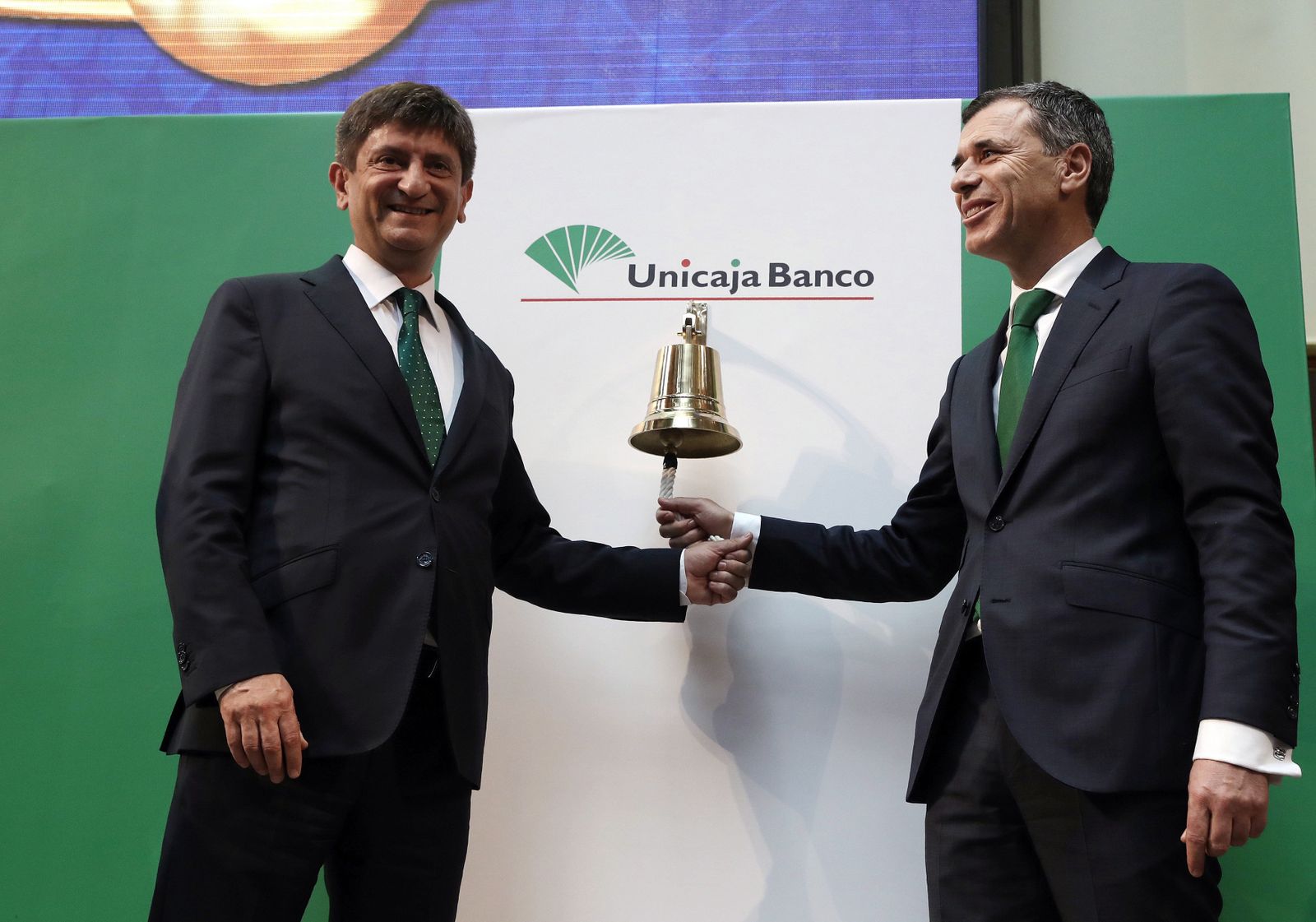 La salida a Bolsa de Unicaja Banco en imágenes