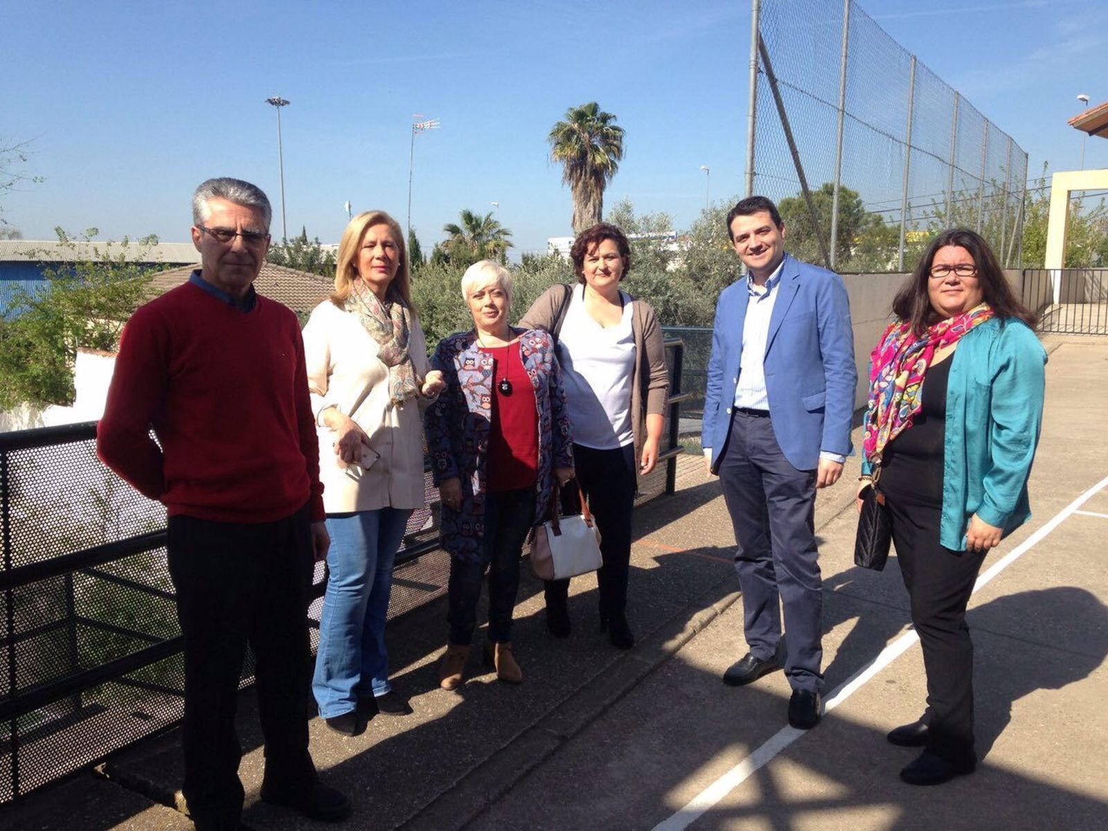 Visita de concejales populares al centro.