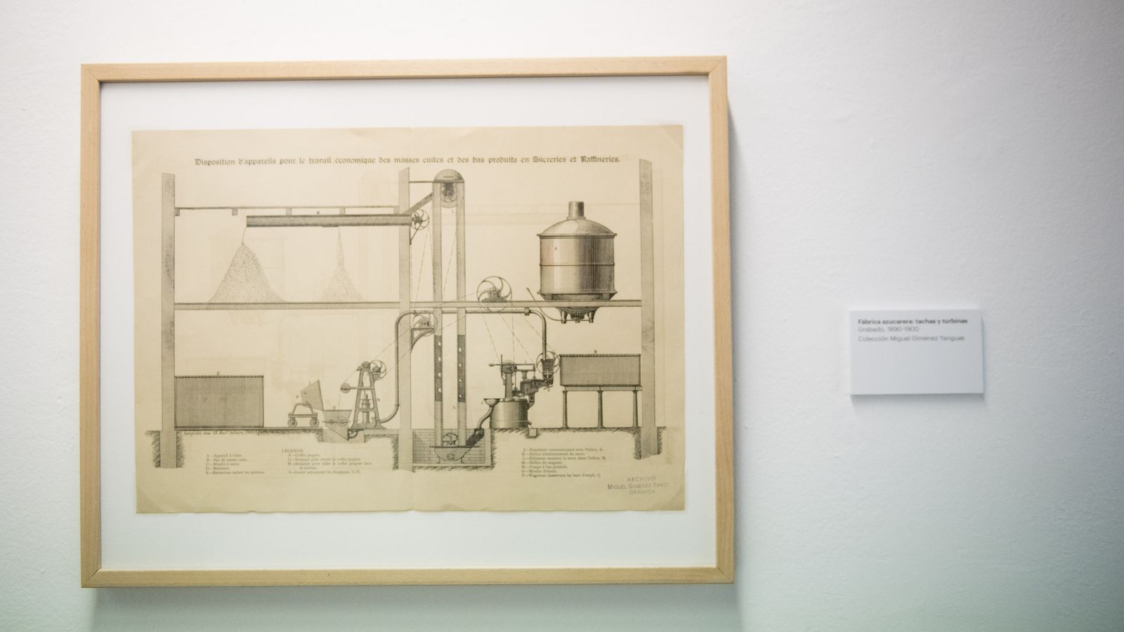 Los cuadros explican el proceso de extracción del azúcar.
