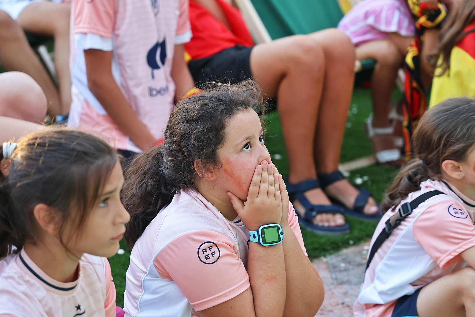 Imágenes de la Fan zone en Huelva de la Final de la Eurocopa entre Inglaterra y España Imágenes de la Fan zone en Huelva de la Final de la Eurocopa entre Inglaterra y España