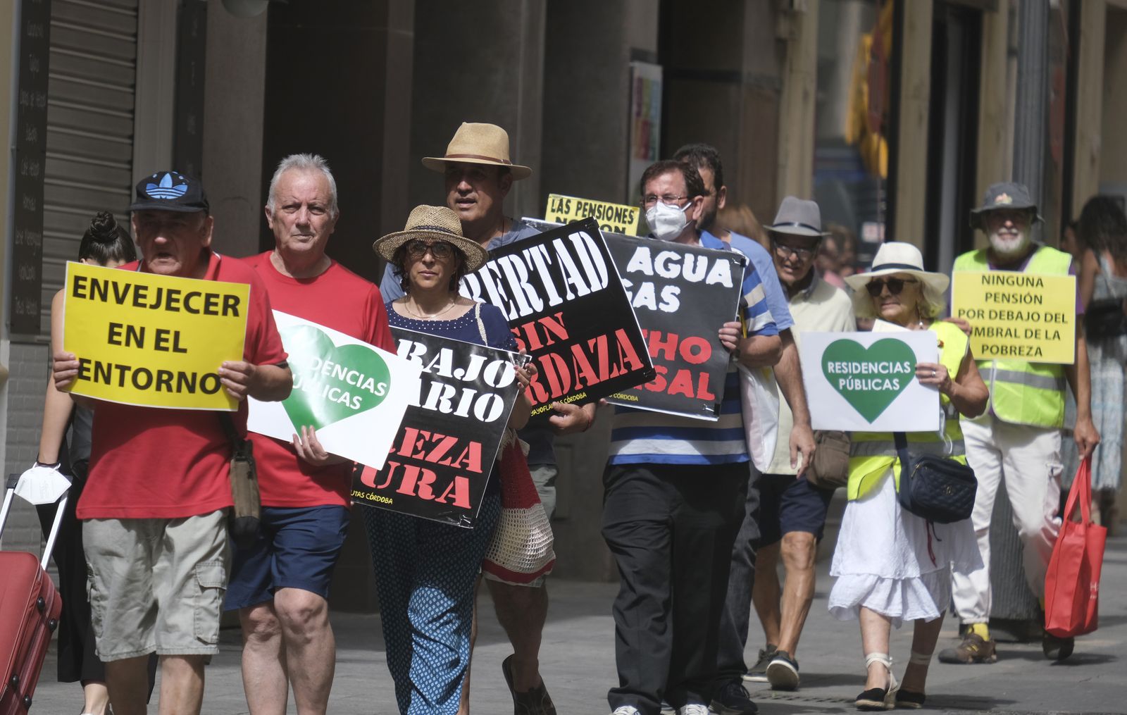 Protesta de los yayoflautas en Córdoba.