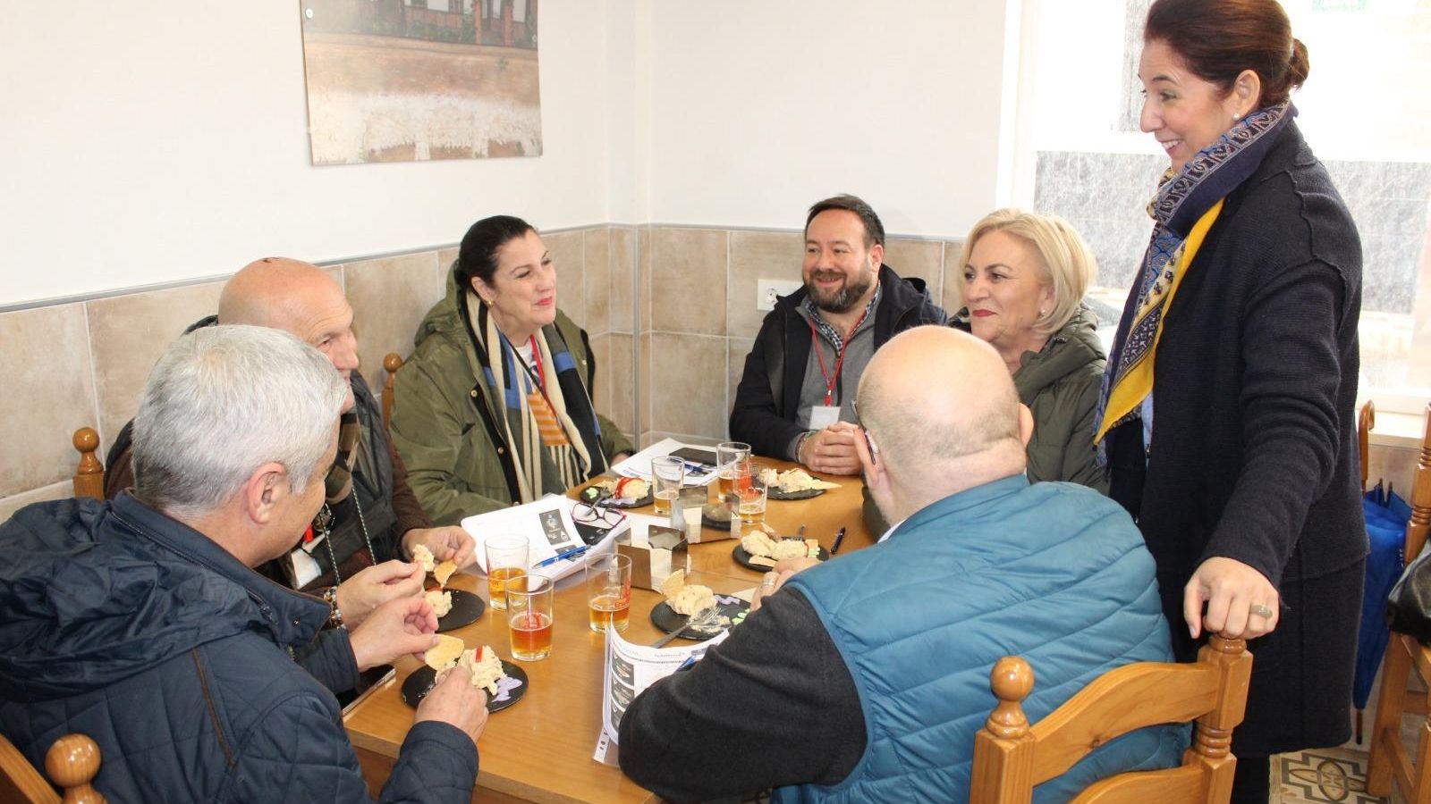 El jurado, en uno de los momentos de recorrido.