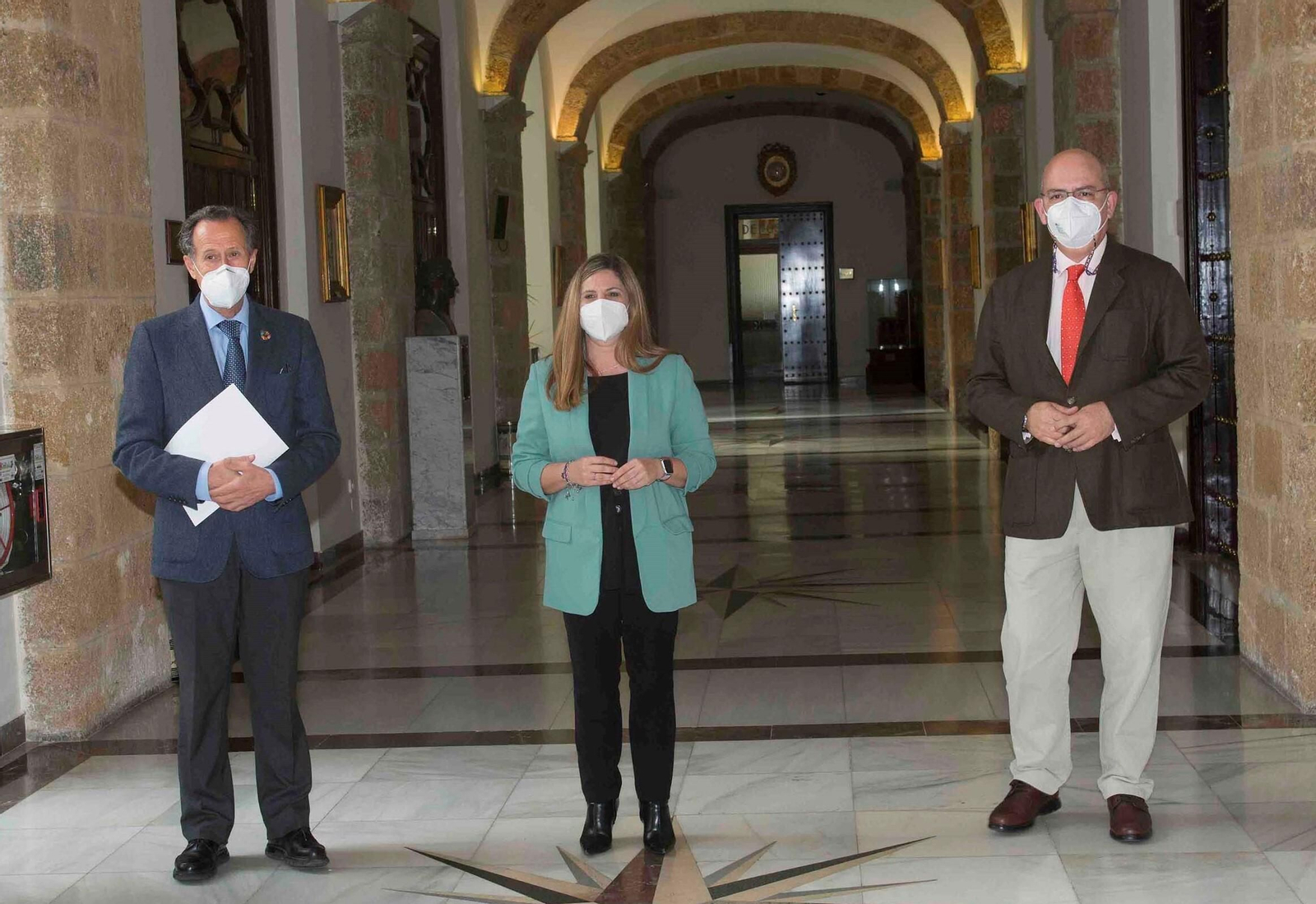 José María Román, Irene García y Javier Sánchez Rojas.