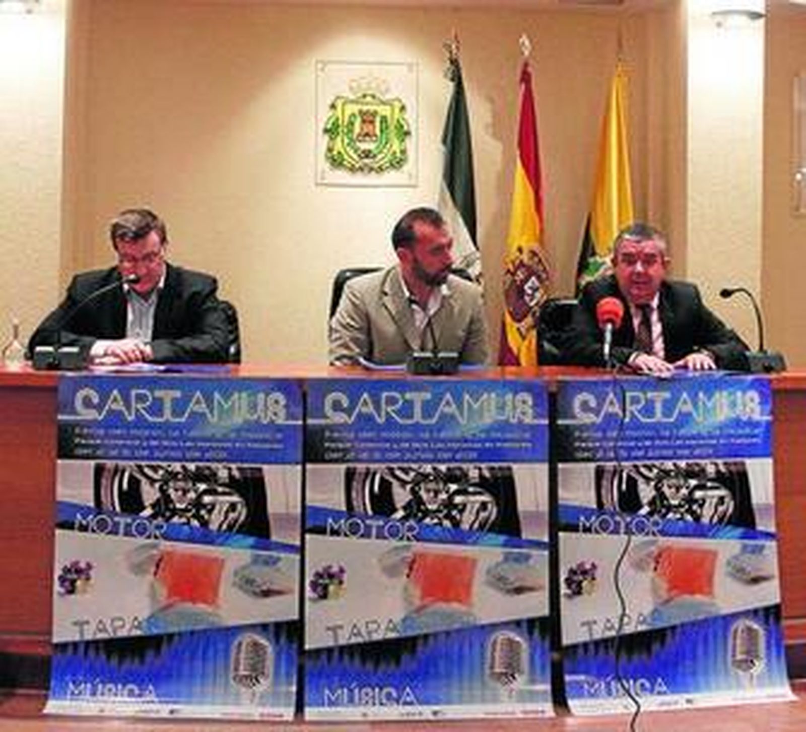 Un momento de la presentación de la muestra comercial, ayer.