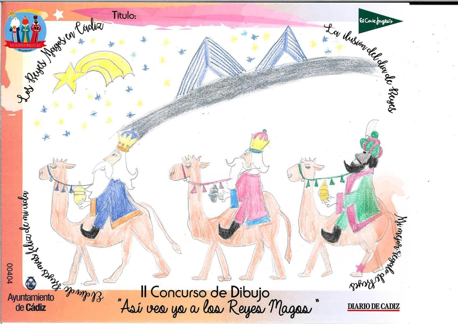 Las felicitaciones finalistas del II Concurso de Dibujo 'Así veo yo a los Reyes Magos'