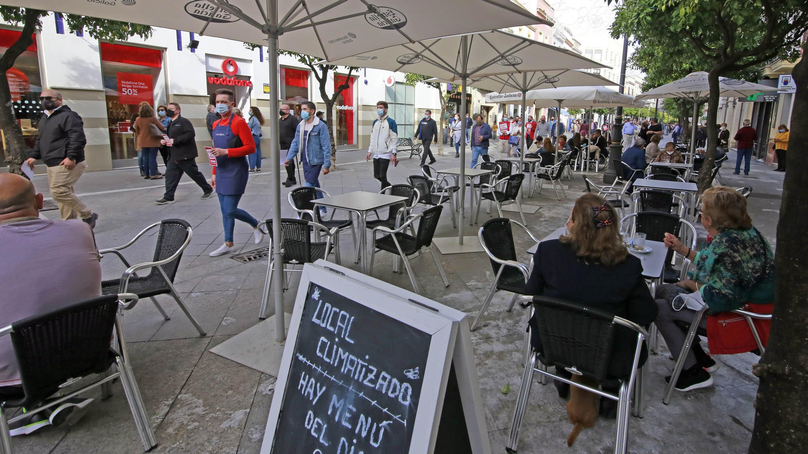 Imágenes de la concentración de hosteleros